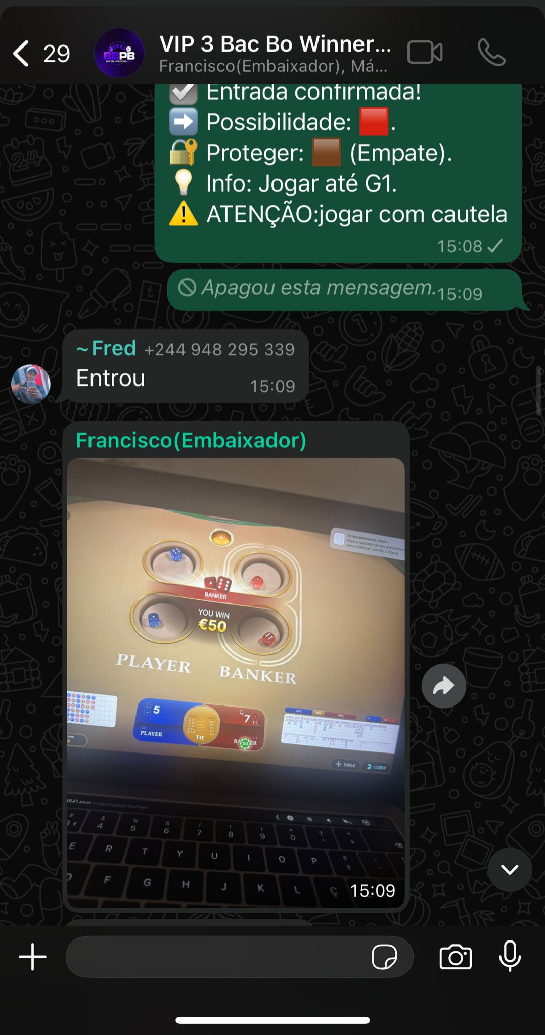 Prova de vitórias de Maria Fernanda